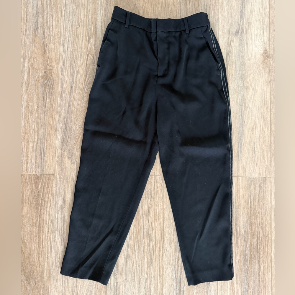 Zara high waist black trousers